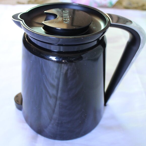 Keurig 2.0 Thermal Coffee Pot Carafe Black Silver 4 Cup 32 Oz Replacement Used - Picture 5 of 10
